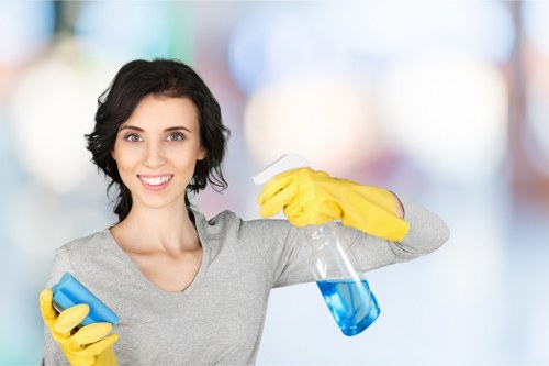 Commercial shopfront window cleaning in Brompton