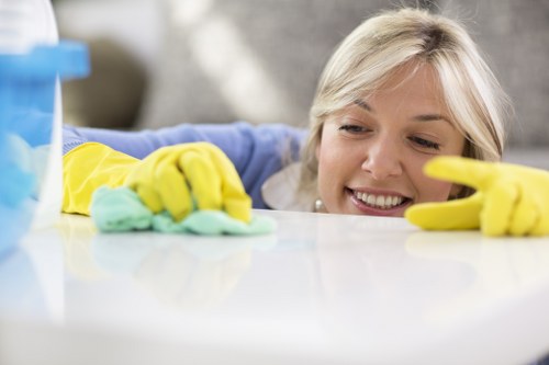 Post-build cleaning in a Brompton apartment with access and finishing details