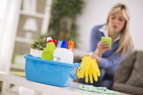 Local Brompton cleaning team preparing for a scheduled visit